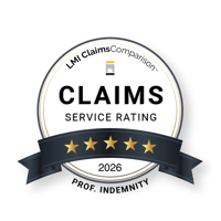 2026 LMI Claims Rating Professional Indemnity 5 Stars